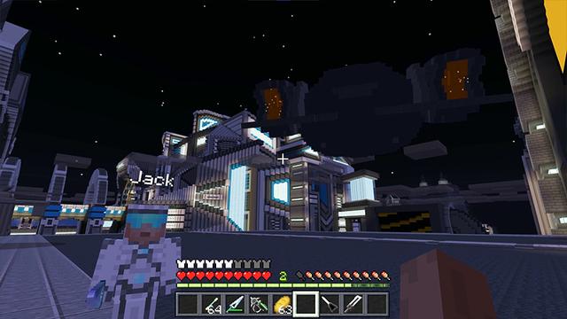 Screenshot of the Minecraft Bedrock Marketplace product Area 51: Rescue Mission created by Razzleberries.