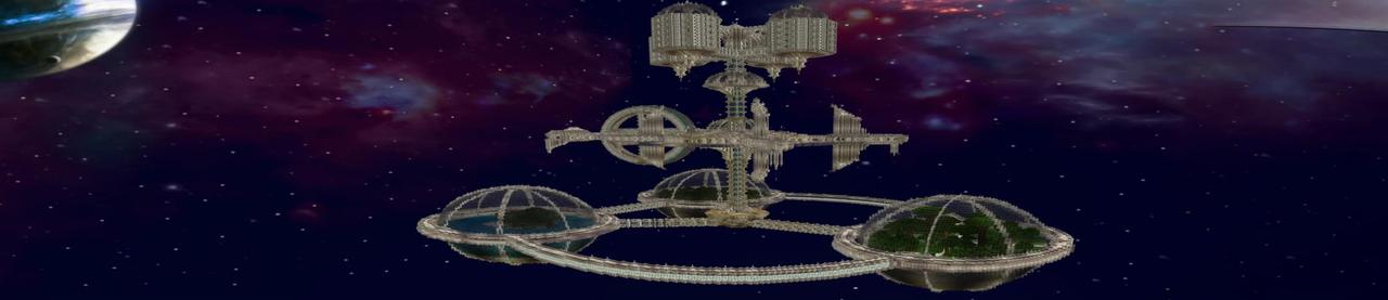 Panorama of the Minecraft Bedrock Marketplace product Atlas Station created by Razzleberries.
