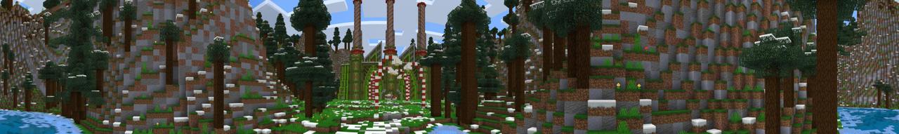 Panorama of the Minecraft Bedrock Marketplace product Bad Santa created by Razzleberries.
