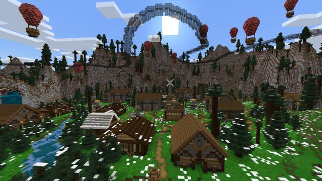 Screenshot of the Minecraft Bedrock Marketplace product Bad Santa created by Razzleberries.