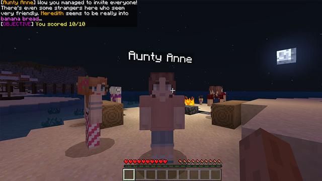 Screenshot of the Minecraft Bedrock Marketplace product Beach Bonfire created by Razzleberries.