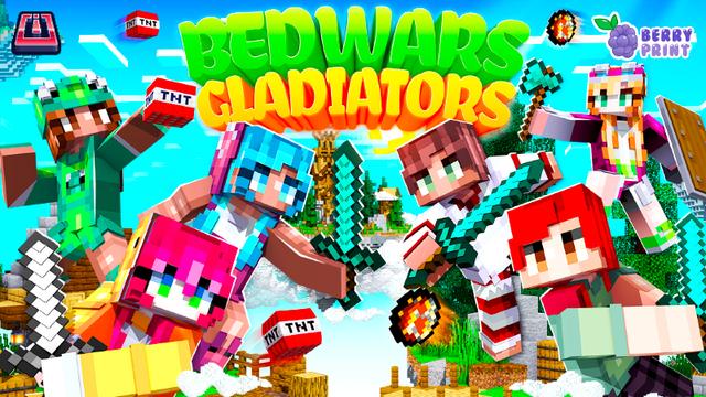 Thumbnail of the Minecraft Bedrock Marketplace product Bedwars Gladiators created by Razzleberries.