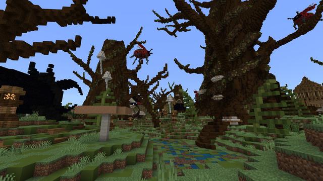 Screenshot of the Minecraft Bedrock Marketplace product Beetle Grove created by Razzleberries.