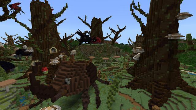 Screenshot of the Minecraft Bedrock Marketplace product Beetle Grove created by Razzleberries.