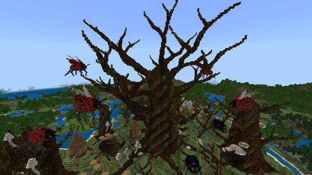 Screenshot of the Minecraft Bedrock Marketplace product Beetle Grove created by Razzleberries.
