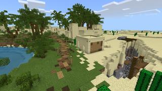 Screenshot of the Minecraft Bedrock Marketplace product Better Biomes: Desert created by Razzleberries.