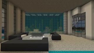 Screenshot of the Minecraft Bedrock Marketplace product Billionaire Cliffside Mansion created by Razzleberries.