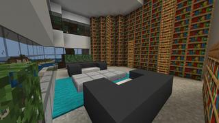 Screenshot of the Minecraft Bedrock Marketplace product Billionaire Cliffside Mansion created by Razzleberries.