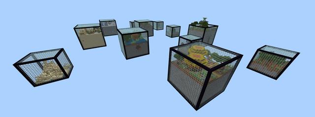 Panorama of the Minecraft Bedrock Marketplace product Biome Box created by Razzleberries.