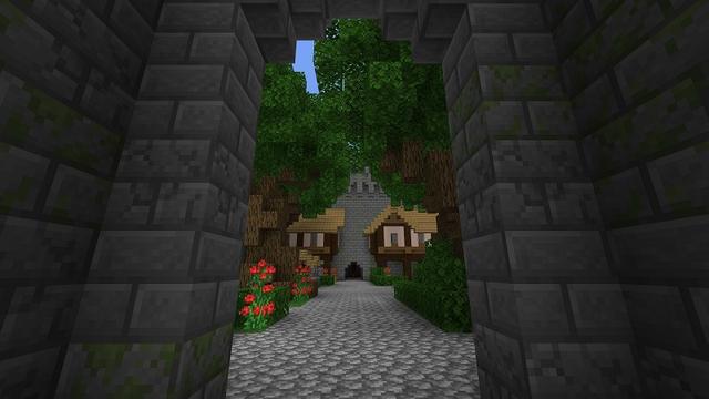 Screenshot of the Minecraft Bedrock Marketplace product Bodiam Castle created by Razzleberries.