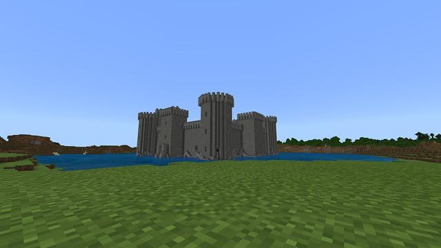 Screenshot of the Minecraft Bedrock Marketplace product Bodiam Castle created by Razzleberries.