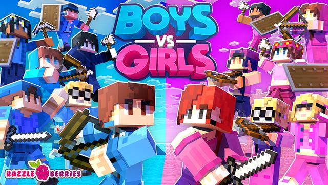 Thumbnail of the Minecraft Bedrock Marketplace product Boys vs Girls created by Razzleberries.