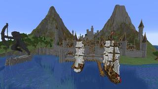 Screenshot of the Minecraft Bedrock Marketplace product Cair Tilos Medieval Island created by Razzleberries.