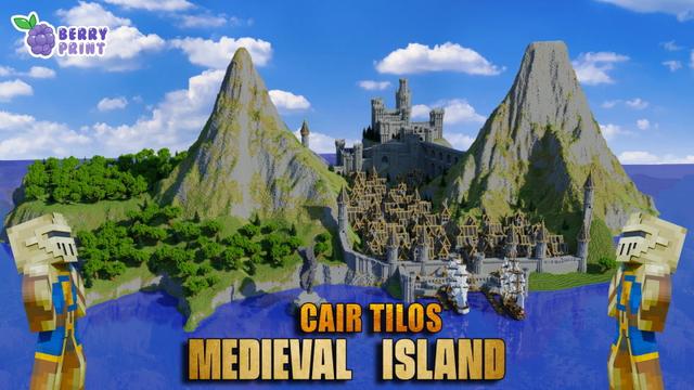 Thumbnail of the Minecraft Bedrock Marketplace product Cair Tilos Medieval Island created by Razzleberries.