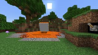 Screenshot of the Minecraft Bedrock Marketplace product Camouflage Lava Base created by Razzleberries.