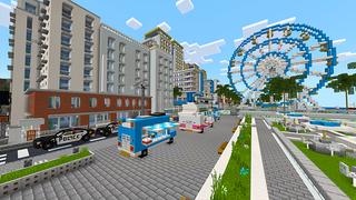 Screenshot of the Minecraft Bedrock Marketplace product Car City created by Razzleberries.