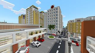 Screenshot of the Minecraft Bedrock Marketplace product Car City created by Razzleberries.