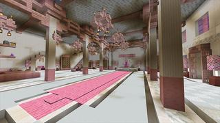 Screenshot of the Minecraft Bedrock Marketplace product Cherry Blossom Castle created by Razzleberries.
