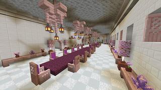 Screenshot of the Minecraft Bedrock Marketplace product Cherry Blossom Castle created by Razzleberries.