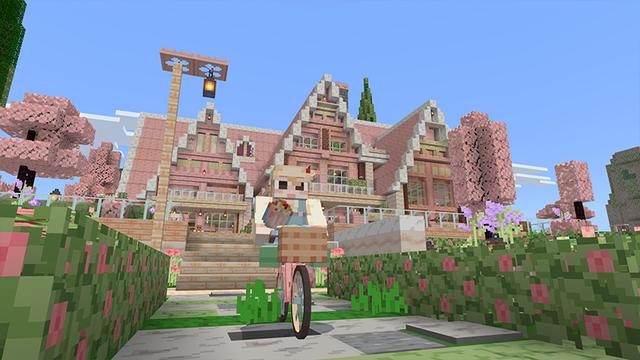 Screenshot of the Minecraft Bedrock Marketplace product Cherry Dream House created by Razzleberries.