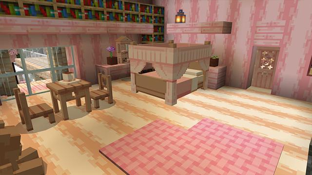 Screenshot of the Minecraft Bedrock Marketplace product Cherry Dream House created by Razzleberries.