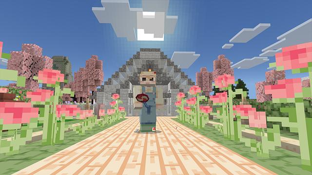 Screenshot of the Minecraft Bedrock Marketplace product Cherry Dream House created by Razzleberries.