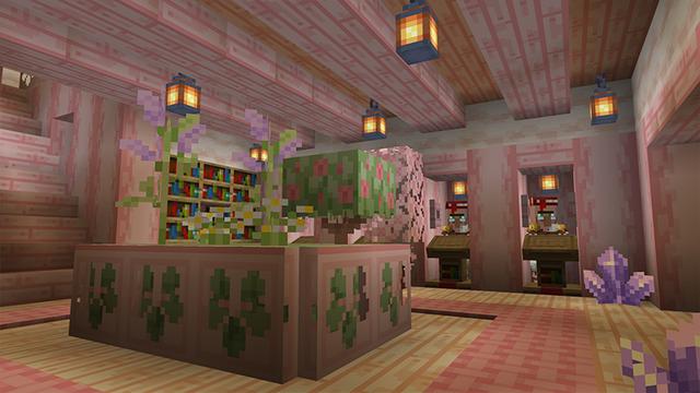 Screenshot of the Minecraft Bedrock Marketplace product Cherry Dream House created by Razzleberries.
