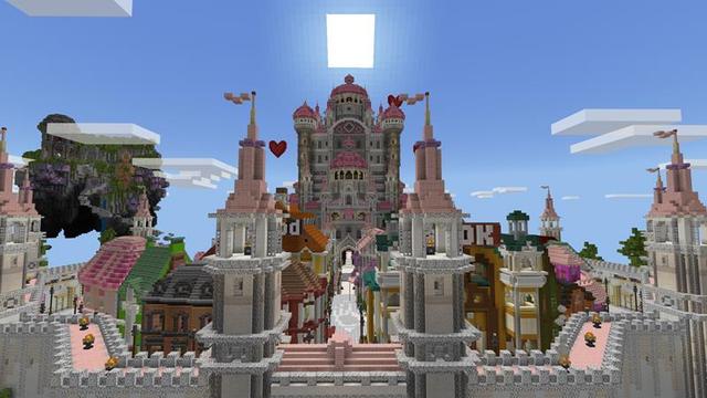 Screenshot of the Minecraft Bedrock Marketplace product Cherry Kingdom created by Razzleberries.