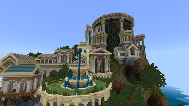 Screenshot of the Minecraft Bedrock Marketplace product City of Olympus created by Razzleberries.