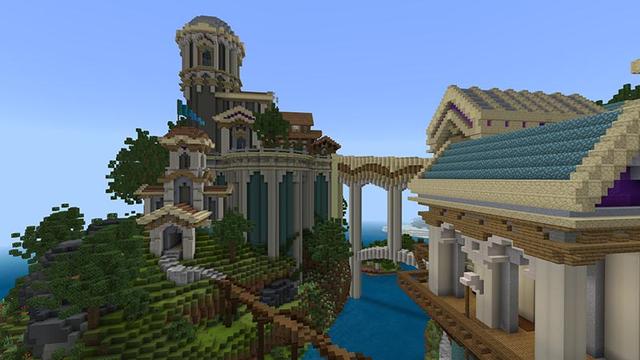 Screenshot of the Minecraft Bedrock Marketplace product City of Olympus created by Razzleberries.