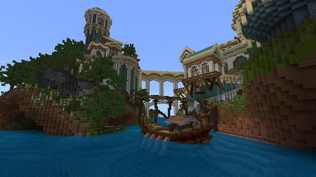 Screenshot of the Minecraft Bedrock Marketplace product City of Olympus created by Razzleberries.
