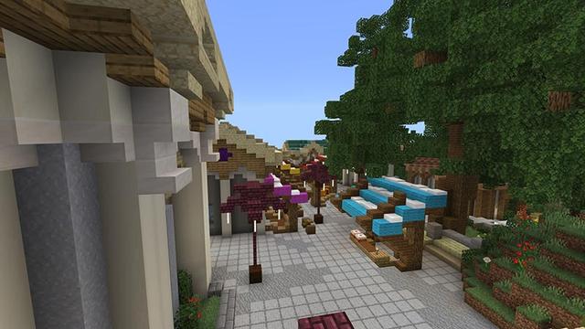 Screenshot of the Minecraft Bedrock Marketplace product City of Olympus created by Razzleberries.