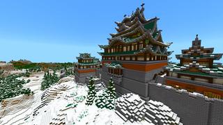 Screenshot of the Minecraft Bedrock Marketplace product City of Seishin created by Razzleberries.