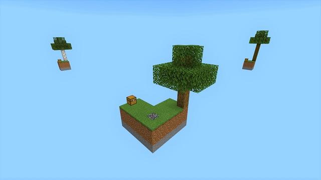 Screenshot of the Minecraft Bedrock Marketplace product Classic Skyblock created by Razzleberries.
