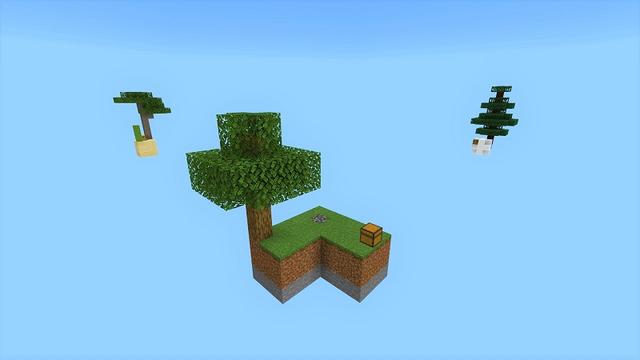 Screenshot of the Minecraft Bedrock Marketplace product Classic Skyblock created by Razzleberries.