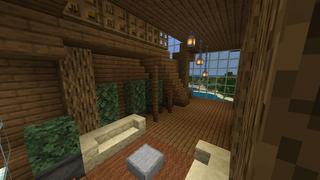 Screenshot of the Minecraft Bedrock Marketplace product Cliffside Barrel Base created by Razzleberries.