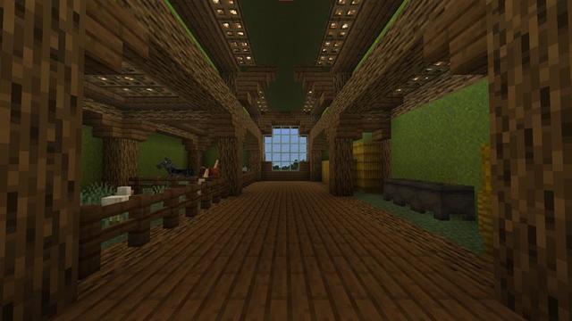 Screenshot of the Minecraft Bedrock Marketplace product Cliffside Barrel Base created by Razzleberries.
