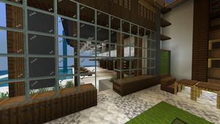 Screenshot of the Minecraft Bedrock Marketplace product Cliffside Millionaire Estate created by Razzleberries.