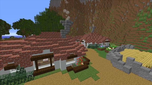 Screenshot of the Minecraft Bedrock Marketplace product Cottage Town created by Razzleberries.