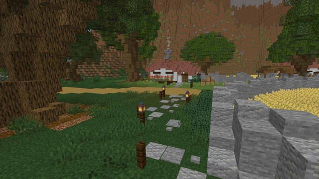 Screenshot of the Minecraft Bedrock Marketplace product Cottage Town created by Razzleberries.