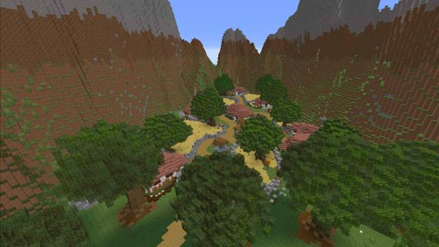 Screenshot of the Minecraft Bedrock Marketplace product Cottage Town created by Razzleberries.