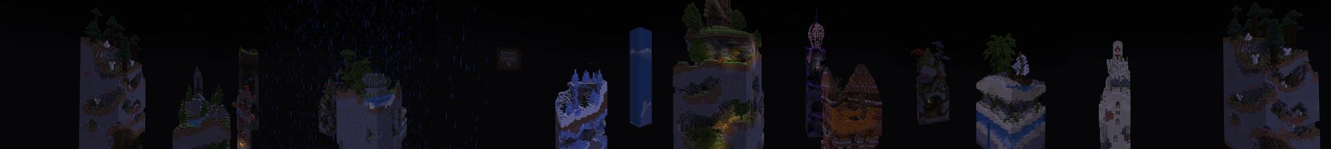 Panorama of the Minecraft Bedrock Marketplace product Crazy Chunk Survival created by Razzleberries.