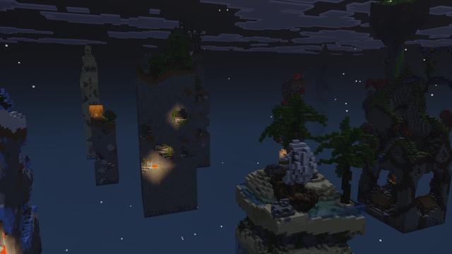 Screenshot of the Minecraft Bedrock Marketplace product Crazy Chunk Survival created by Razzleberries.