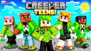 Thumbnail of the Minecraft Bedrock Marketplace product Creeper Teens! created by Razzleberries.