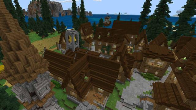 Screenshot of the Minecraft Bedrock Marketplace product Crimson Castle created by Razzleberries.