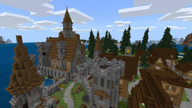 Screenshot of the Minecraft Bedrock Marketplace product Crimson Castle created by Razzleberries.