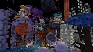 Screenshot of the Minecraft Bedrock Marketplace product Cyberpunk Space Station created by Razzleberries.