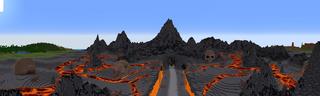 Panorama of the Minecraft Bedrock Marketplace product Darkness Army Tomb created by Razzleberries.