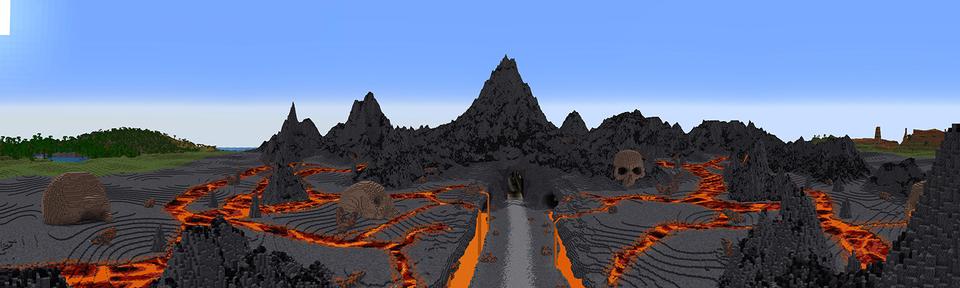 Panorama of the Minecraft Bedrock Marketplace product Darkness Army Tomb created by Razzleberries.