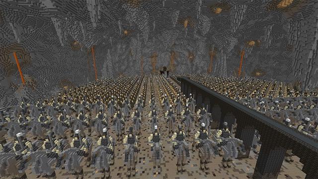 Screenshot of the Minecraft Bedrock Marketplace product Darkness Army Tomb created by Razzleberries.